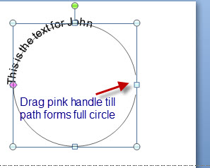 Drag pink handle