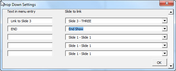 Enter the text and link