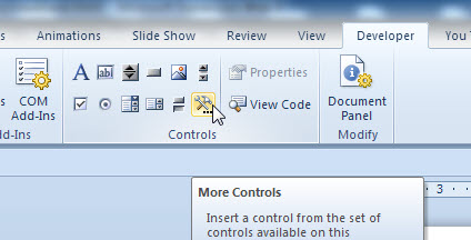 More controls