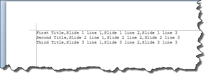 word csv
