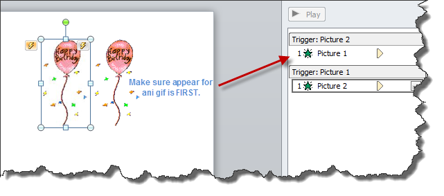 Add triggered animation