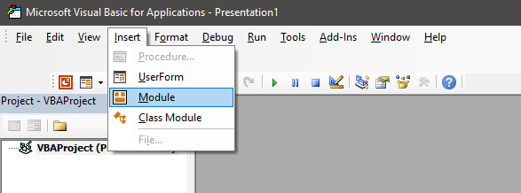 module insert
