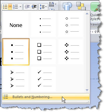 Drop Down in 2007