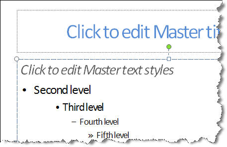 Master slide